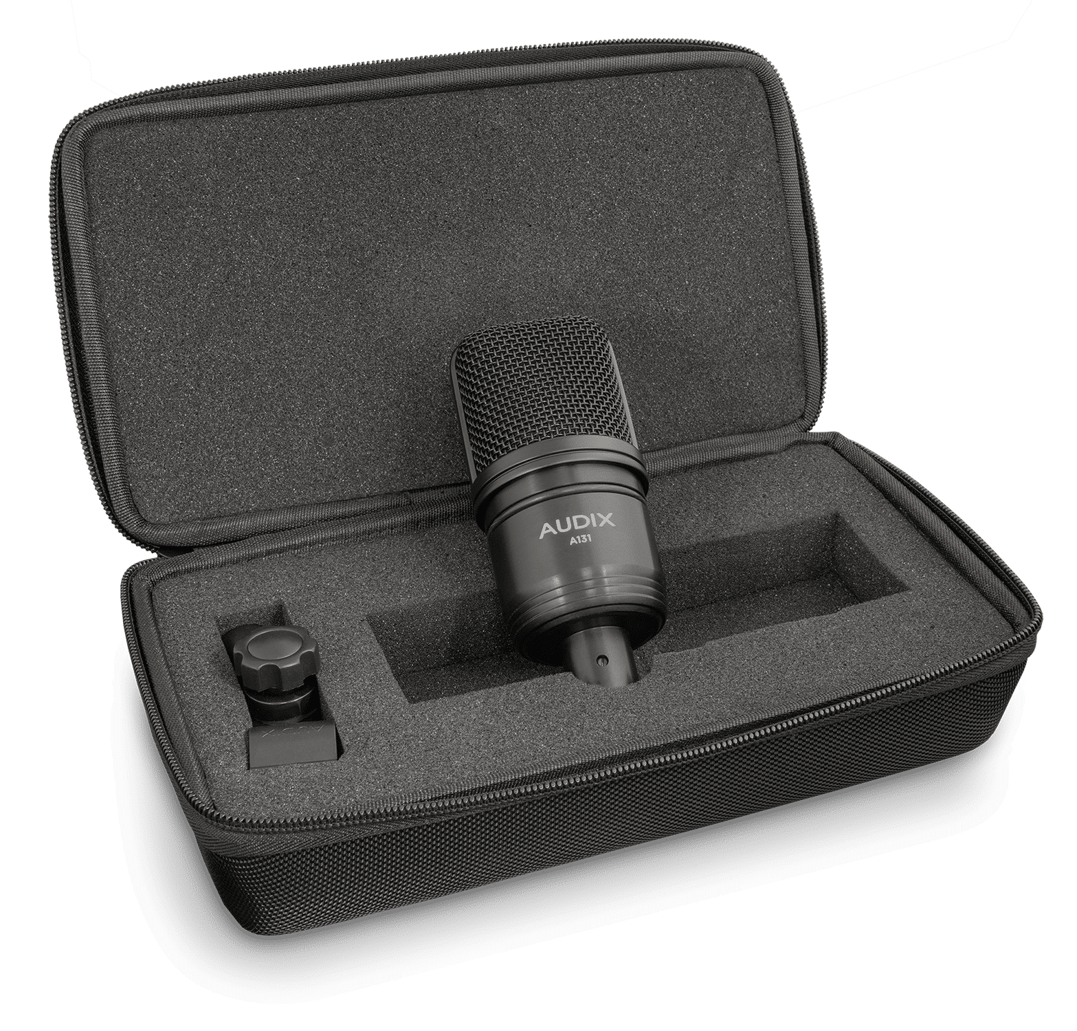 Audix A131 Studio Electret Condenser Microphone - Internal shock-mounted, large diaphragm cardioid. Incl: carrying case & stand mount. 3 Audix A131 Studio Electret Condenser Microphone - Internal shock-mounted, large diaphragm cardioid. Incl: carrying case & stand mount. - Billede 3