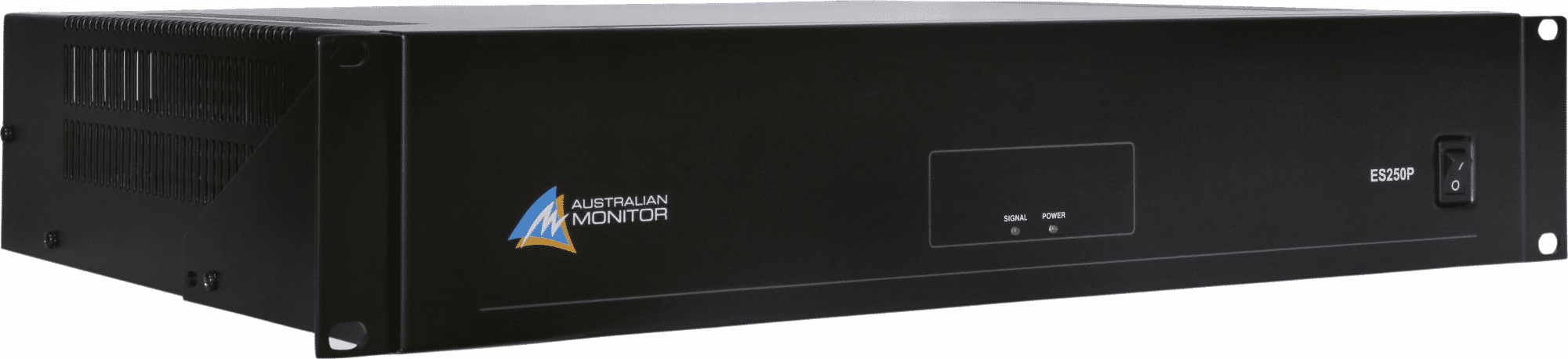 Australian Monitor ES250P Power Amplifier. 250W with 100V & 4Ω outputs. 230VAC. 2RU 2 Australian Monitor ES250P Power Amplifier. 250W with 100V & 4Ω outputs. 230VAC. 2RU - Billede 2