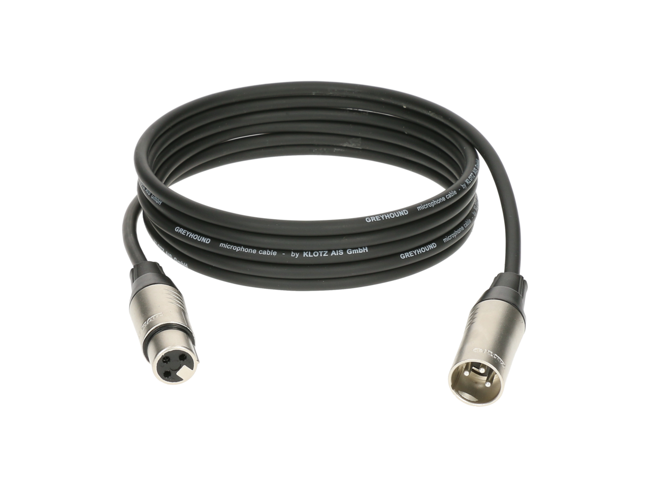 Klotz GRG1FM005.0 GREYHOUND microphone cable with XLR 3p R/M nickel - 0,5 m 2 Klotz GRG1FM005.0 GREYHOUND microphone cable with XLR 3p R/M nickel - 0,5 m - Billede 2