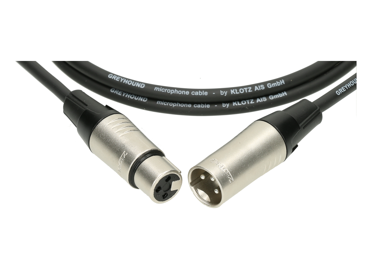 Klotz GRG1FM005.0 GREYHOUND microphone cable with XLR 3p R/M nickel - 0,5 m 3 Klotz GRG1FM005.0 GREYHOUND microphone cable with XLR 3p R/M nickel - 0,5 m - Billede 3