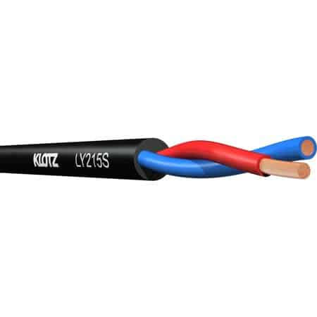 Klotz LY225TSW twinaxial speaker cable 2x 2.5 mm² - PVC - 1 m 1 Klotz LY225TSW twinaxial speaker cable 2x 2.5 mm² - PVC - 1 m