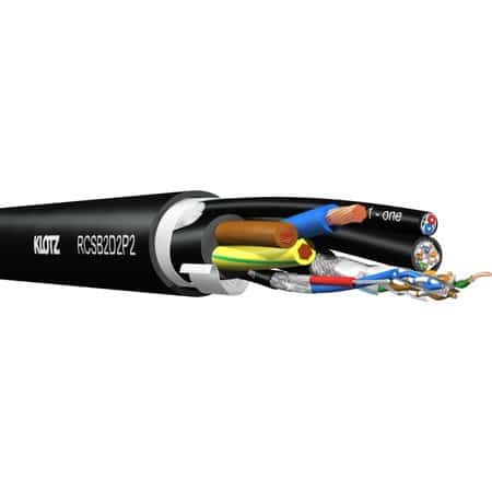 Klotz RCSB2D2P2 hybrid cable 2x RamCAT5 + 2x digital audio + power 2.5 mm² 1 Klotz RCSB2D2P2 hybrid cable 2x RamCAT5 + 2x digital audio + power 2.5 mm²