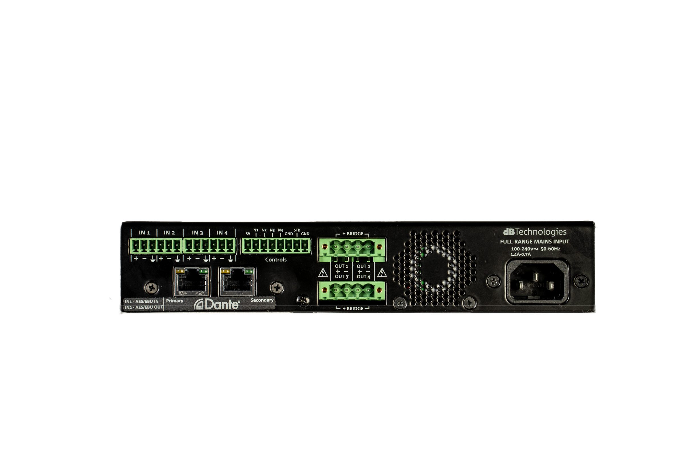 dBTechnoogies IA504D 4 Channels HALF-RACK power amplifier 5 dBTechnoogies IA504D 4 Channels HALF-RACK power amplifier - Billede 5