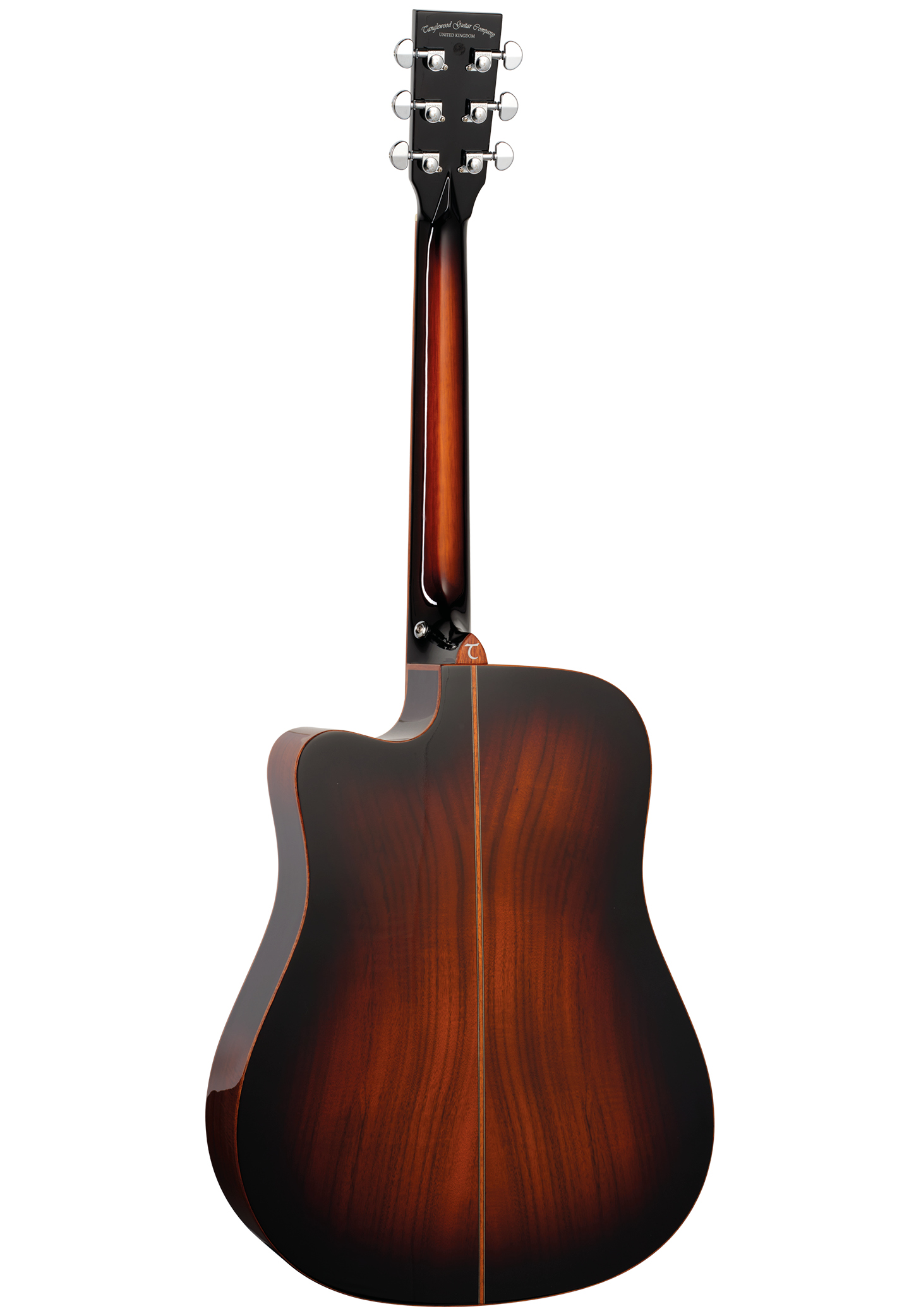 Tanglewood TWX5CEK Super Folk Cutaway with Premium Plus EQ System All Figured Koa Solid Top - Autumn Burst Gloss 2 Tanglewood TWX5CEK Super Folk Cutaway with Premium Plus EQ System All Figured Koa Solid Top - Autumn Burst Gloss - Billede 2