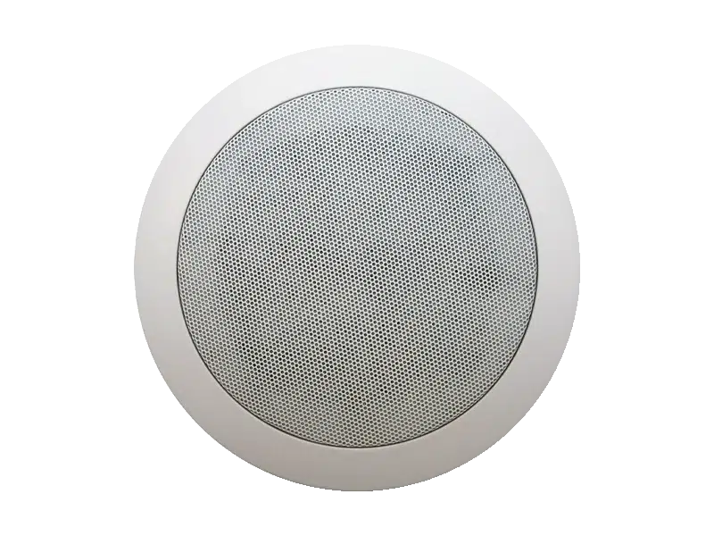 Australian Monitor QF8CS Dual cone ceiling speaker, featuring white baffle and push in grill, 8 inch woofer. 100V Taps 15, 7.5, 3.75, 1.87 watts. 245mm cut-out. 1 Australian Monitor QF8CS Dual cone ceiling speaker, featuring white baffle and push in grill, 8 inch woofer. 100V Taps 15, 7.5, 3.75, 1.87 watts. 245mm cut-out.
