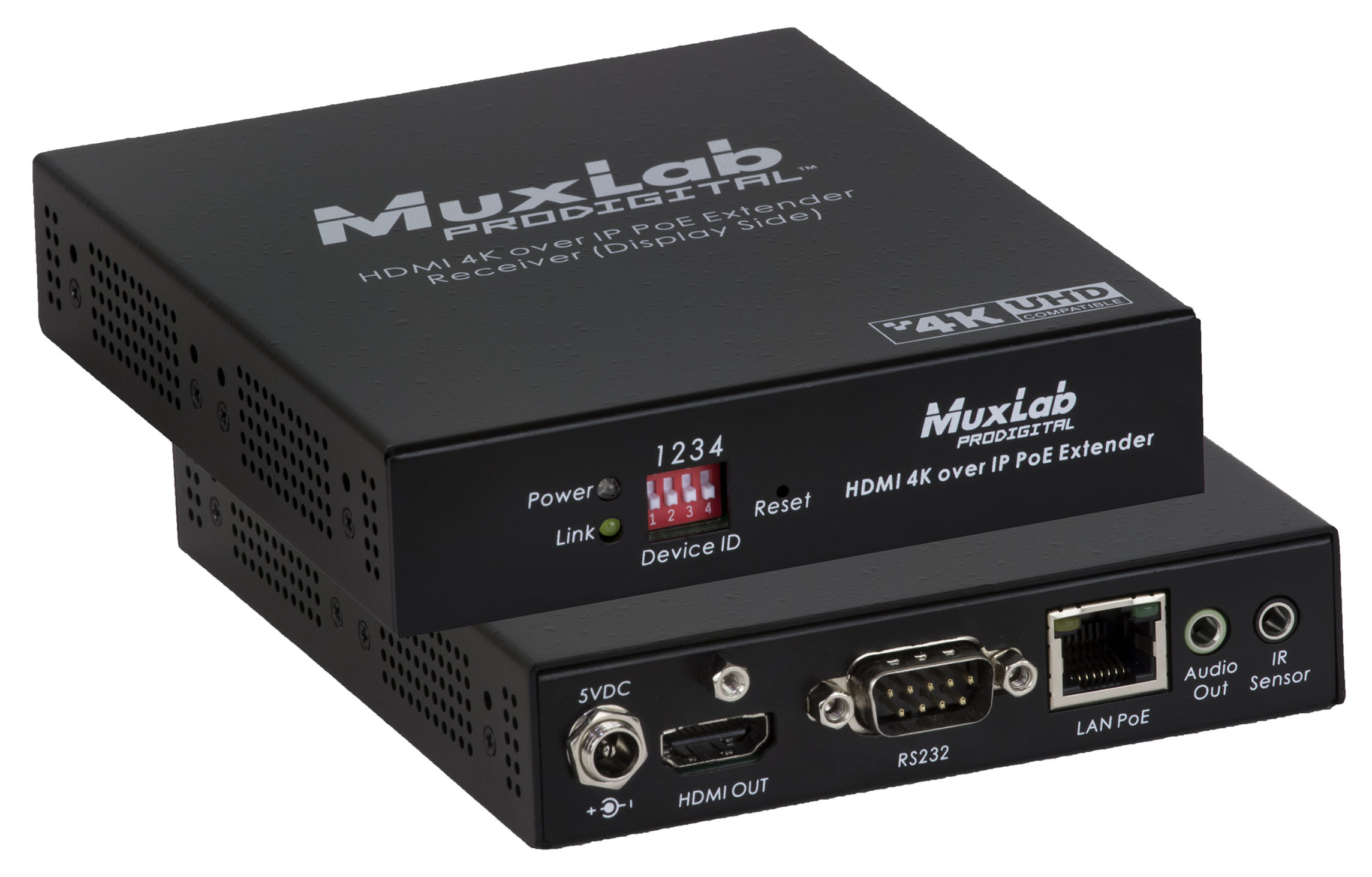 MuxLab ML500759-RX HDMI 4K over IP PoE Receiver 3 MuxLab ML500759-RX HDMI 4K over IP PoE Receiver - Billede 3