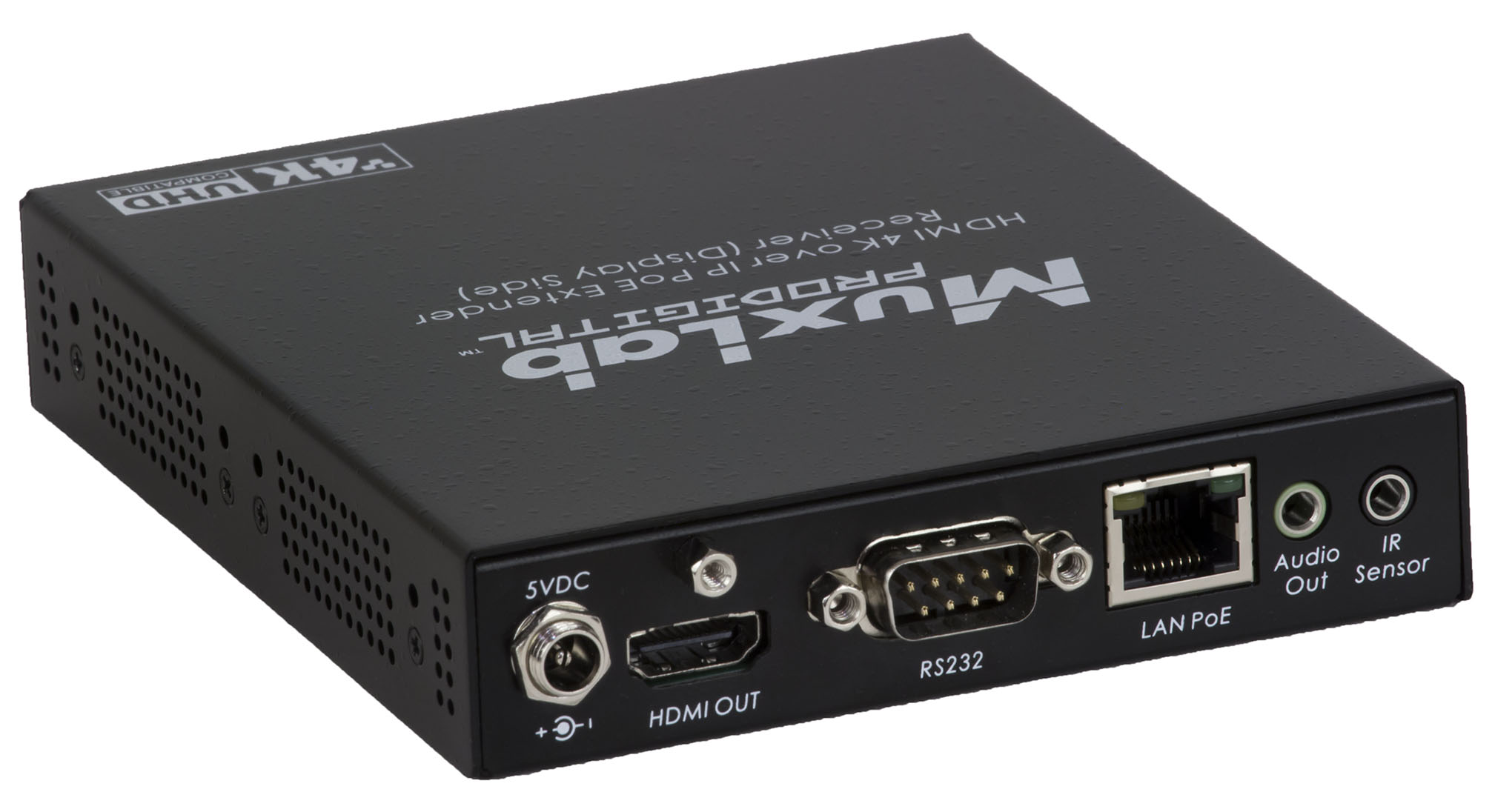 MuxLab ML500759-RX HDMI 4K over IP PoE Receiver 2 MuxLab ML500759-RX HDMI 4K over IP PoE Receiver - Billede 2