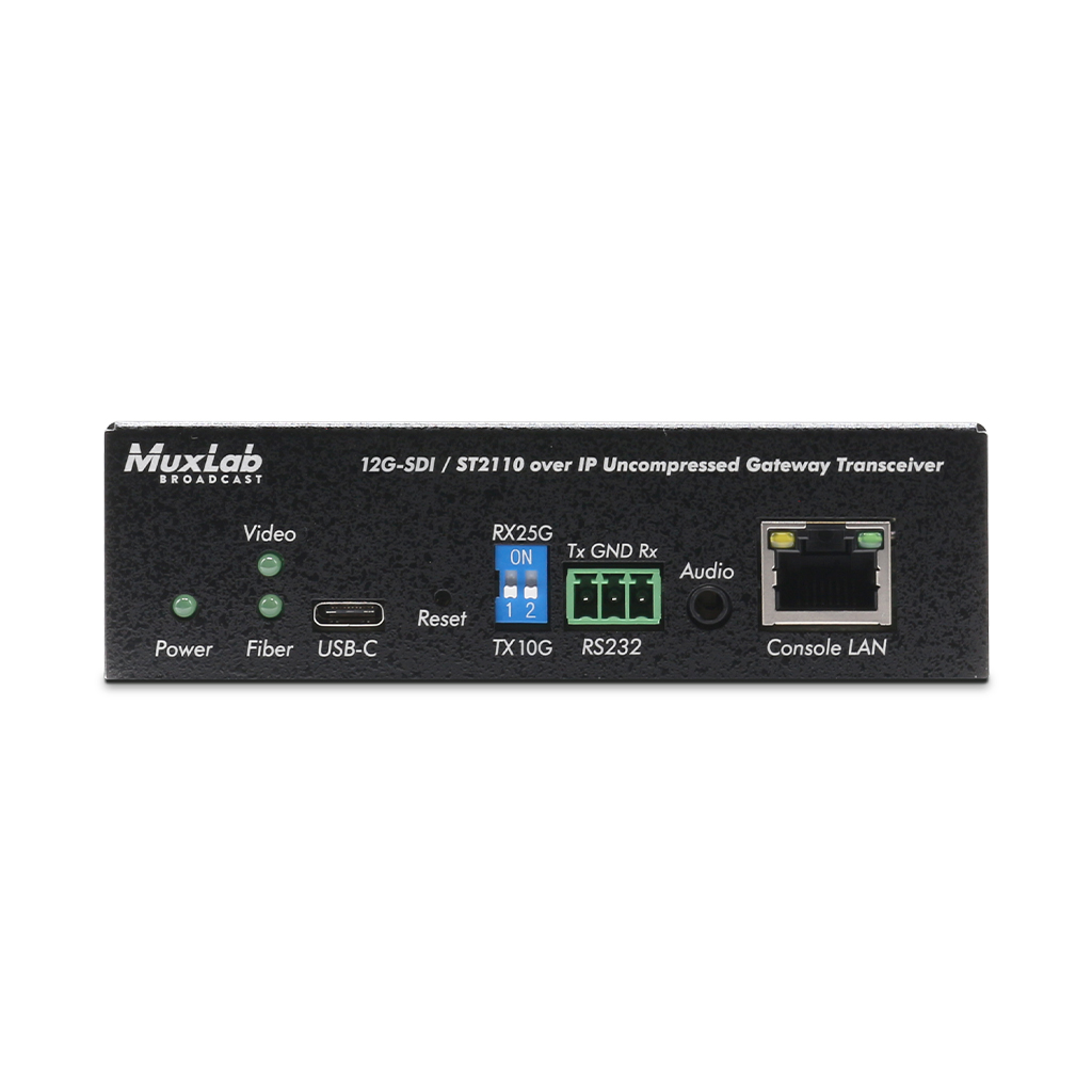 MuxLab ML500775-2110 12G-SDI/ST2110 over IP Gateway Transceiver, MM 2 MuxLab ML500775-2110 12G-SDI/ST2110 over IP Gateway Transceiver, MM - Billede 2