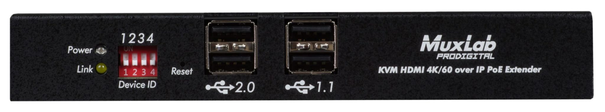 MuxLab ML500800-RX KVM HDMI over IP PoE Receiver, 4K/60 4 MuxLab ML500800-RX KVM HDMI over IP PoE Receiver, 4K/60 - Billede 4