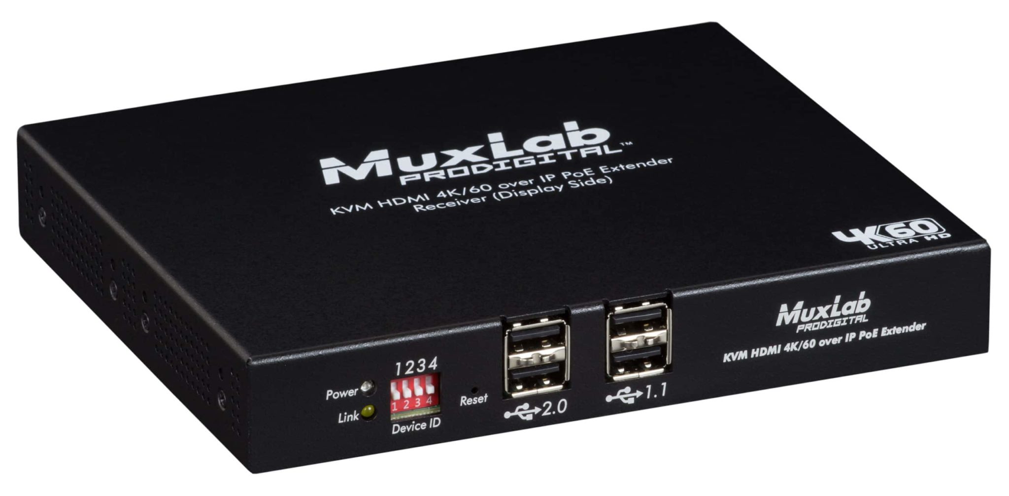 MuxLab ML500800-RX KVM HDMI over IP PoE Receiver, 4K/60 2 MuxLab ML500800-RX KVM HDMI over IP PoE Receiver, 4K/60 - Billede 2