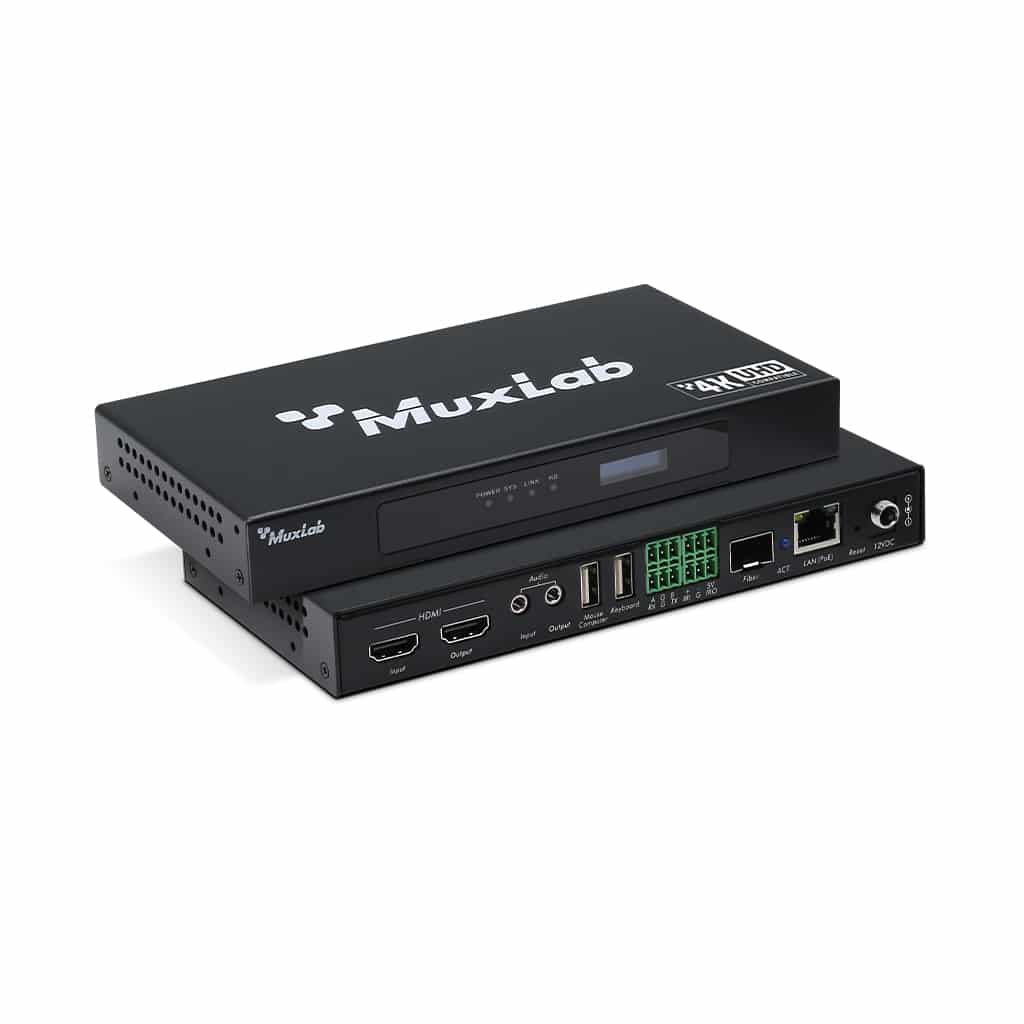 MuxLab ML500860 HDMI over IP PoE Seamless Transceiver 4K/30 1 MuxLab ML500860 HDMI over IP PoE Seamless Transceiver 4K/30