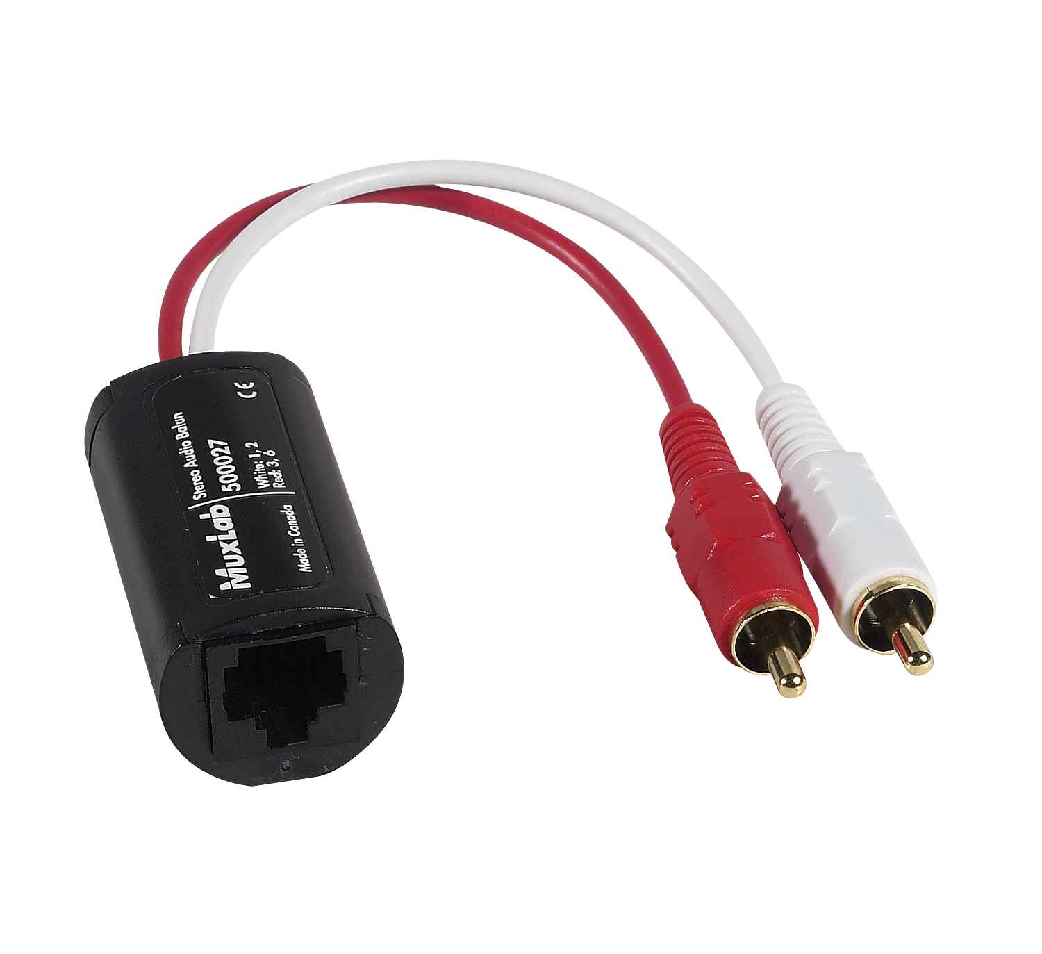 MuxLab ML500027 Stereo Audio Balun 1 MuxLab ML500027 Stereo Audio Balun