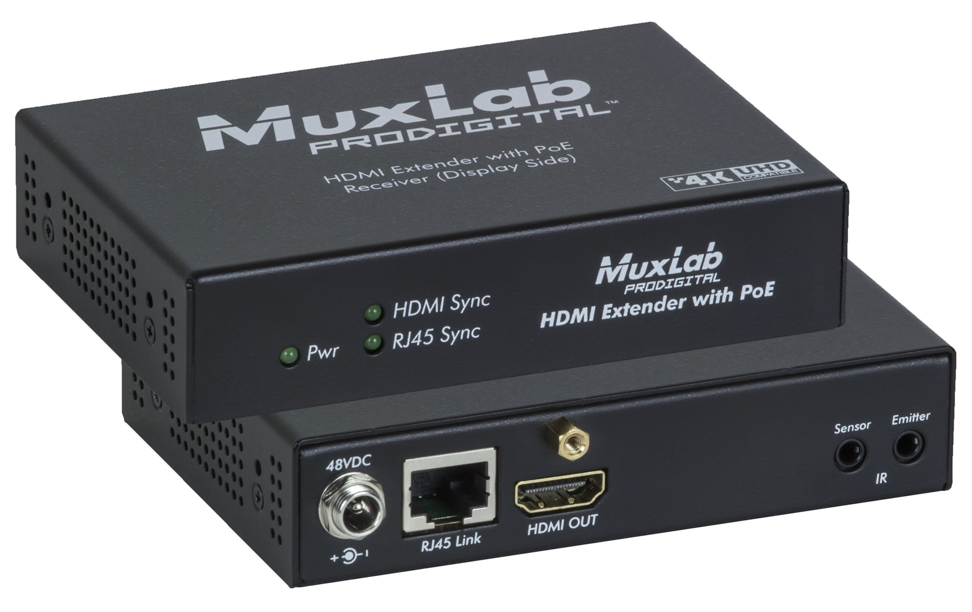 MuxLab ML500451-POE HDMI Extender Kit, PoE, HDBT, UHD-4K 5 MuxLab ML500451-POE HDMI Extender Kit, PoE, HDBT, UHD-4K - Billede 5