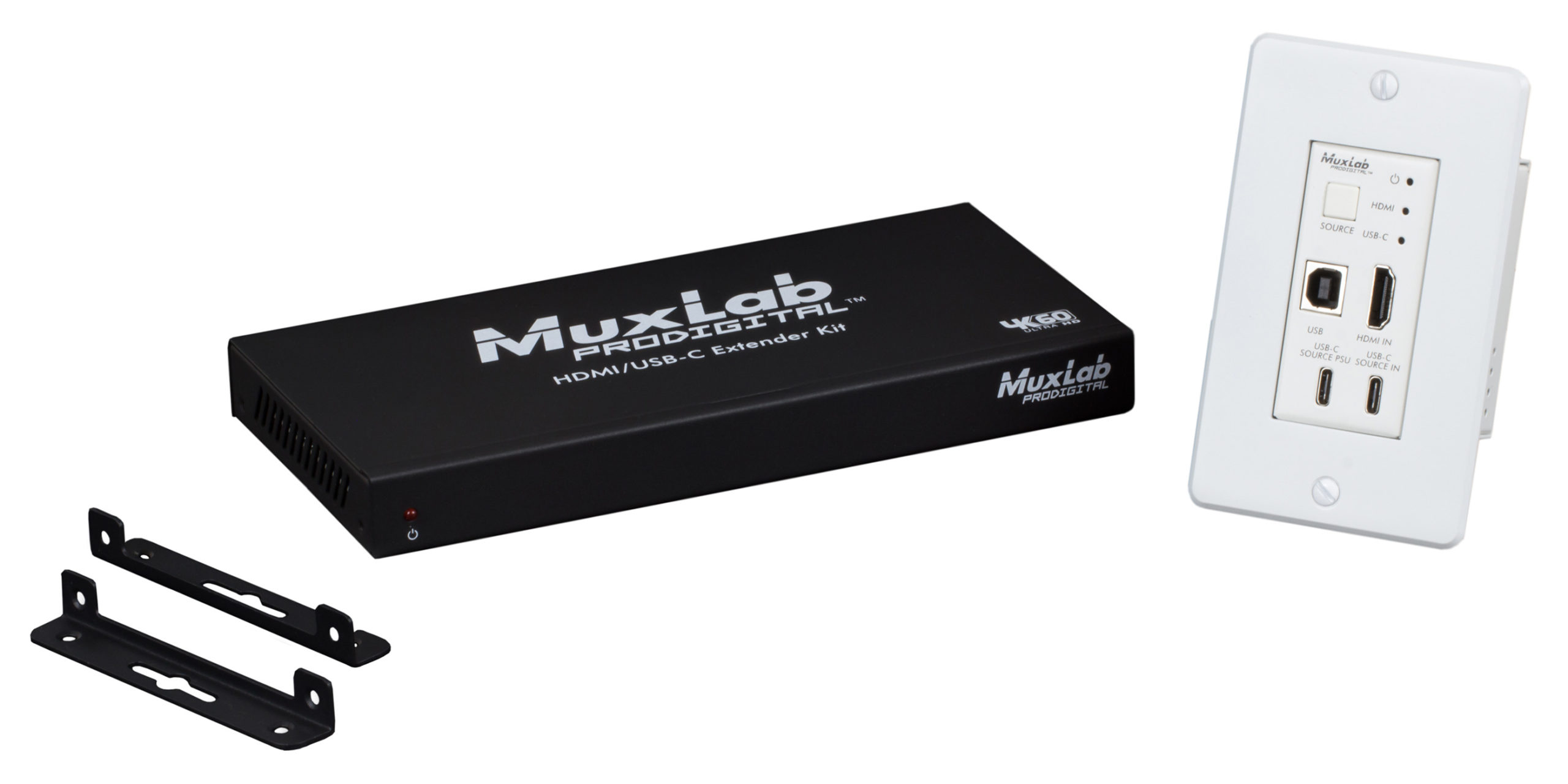 MuxLab ML500452 HDMI/USB-C KVM Extender Kit, HDBT, 4K/60 1 MuxLab ML500452 HDMI/USB-C KVM Extender Kit, HDBT, 4K/60