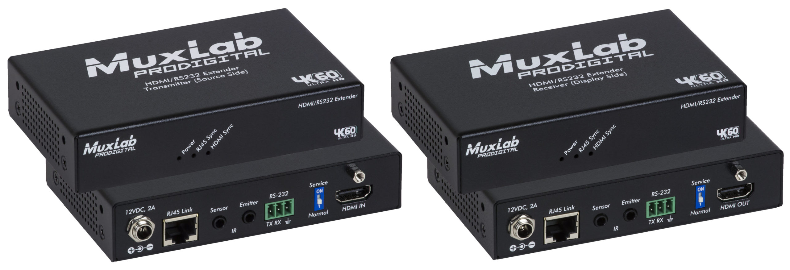 MuxLab ML500459-100 HDMI/RS232 100m Extender Kit, HDBT, 4K/60 1 MuxLab ML500459-100 HDMI/RS232 100m Extender Kit, HDBT, 4K/60