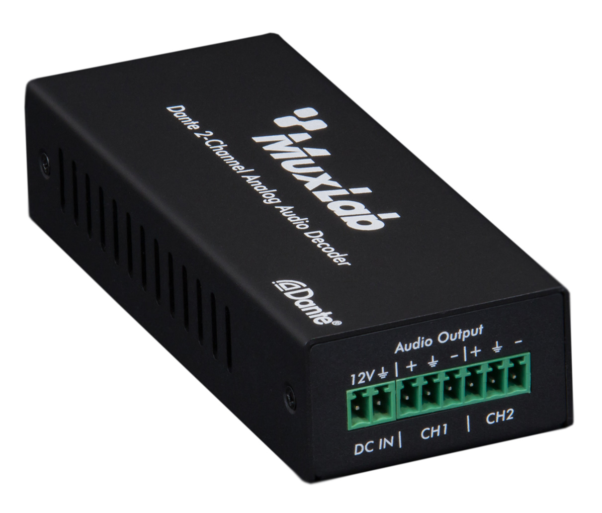 MuxLab ML500552 Dante 2-Channel Analog Audio Decoder 2 MuxLab ML500552 Dante 2-Channel Analog Audio Decoder - Billede 2