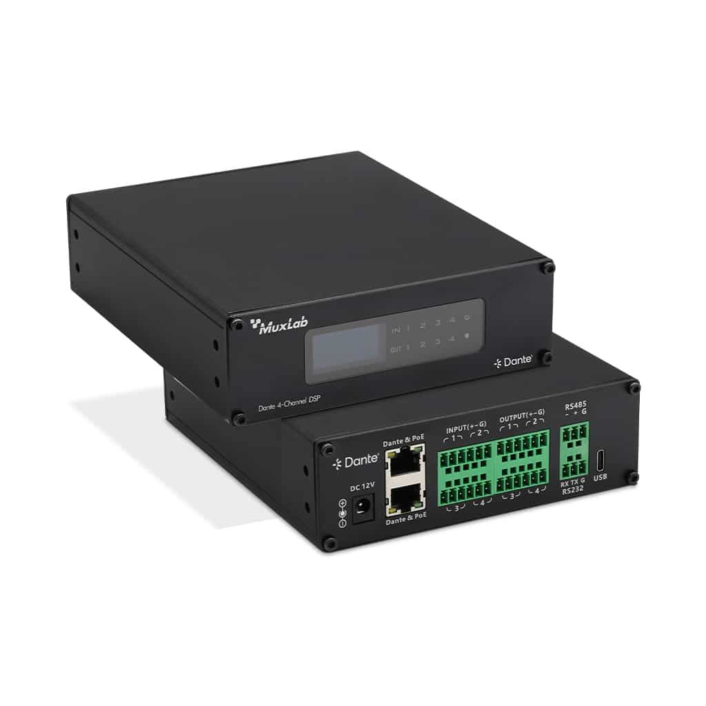 MuxLab ML500556-V2 Dante 4-Channel Audio DSP 1 MuxLab ML500556-V2 Dante 4-Channel Audio DSP