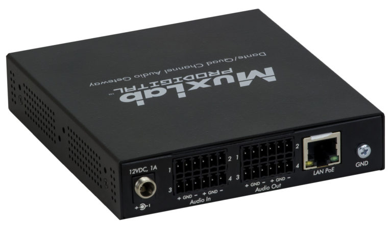 MuxLab ML500765 Dante/Quad Channel Audio PoE Gateway 3 MuxLab ML500765 Dante/Quad Channel Audio PoE Gateway - Billede 3