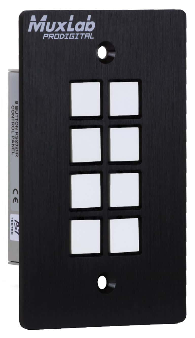 MuxLab ML500816-IP-V2 8 Button IP POE Control Panel 1 MuxLab ML500816-IP-V2 8 Button IP POE Control Panel