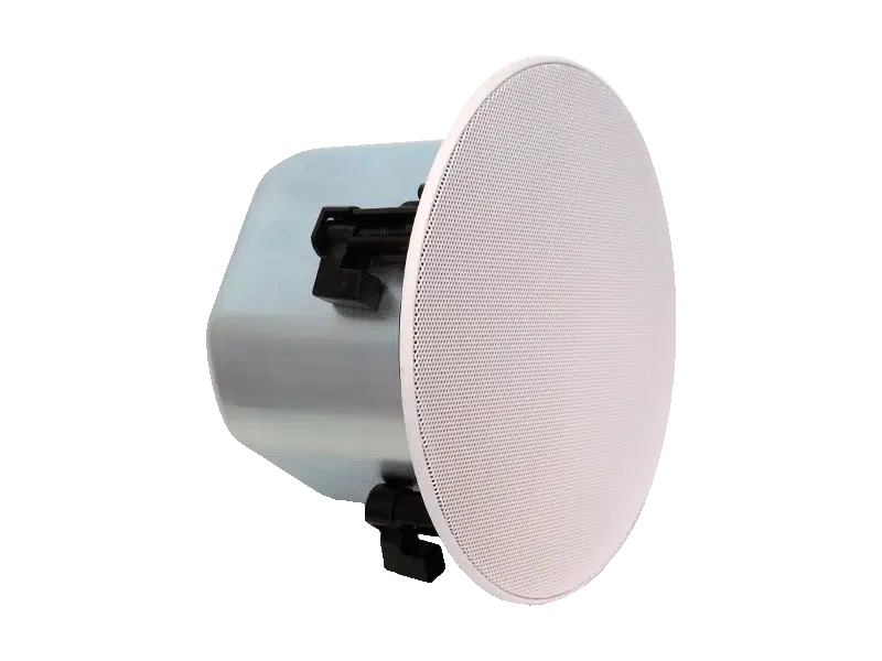 Australian Monitor QF60CS 2 way premium ceiling speaker, featuring sealed metal back box, 152mm woofer & 19mm titanium horn loaded tweeter. 100V Taps at 60, 30, 15 & 7.5W & 16Ω, c/w tile bridge 2 Australian Monitor QF60CS 2 way premium ceiling speaker, featuring sealed metal back box, 152mm woofer & 19mm titanium horn loaded tweeter. 100V Taps at 60, 30, 15 & 7.5W & 16Ω, c/w tile bridge - Billede 2