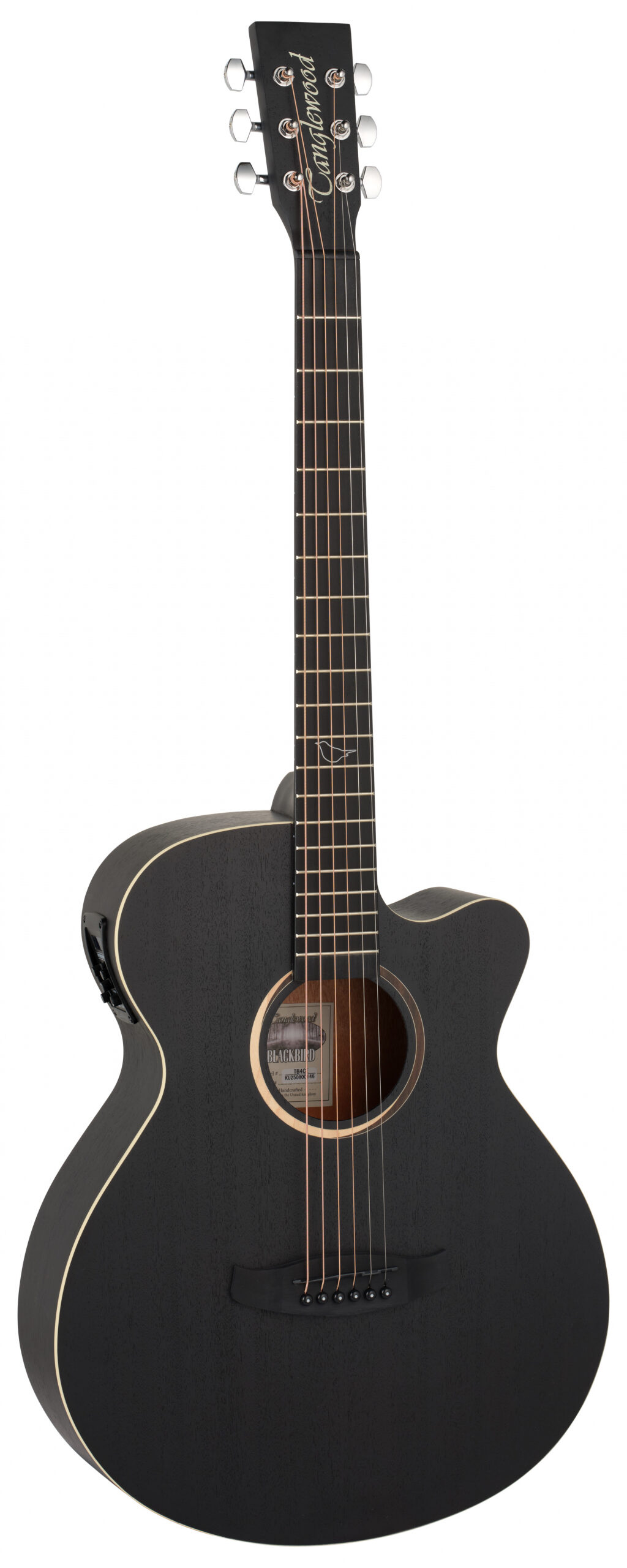 Tanglewood TB4CE Super Folk Cutaway with Tanglewood Premium Plus EQ System Size, All Mahogany, Smokestack Black Satin 1 Tanglewood TB4CE Super Folk Cutaway with Tanglewood Premium Plus EQ System Size, All Mahogany, Smokestack Black Satin
