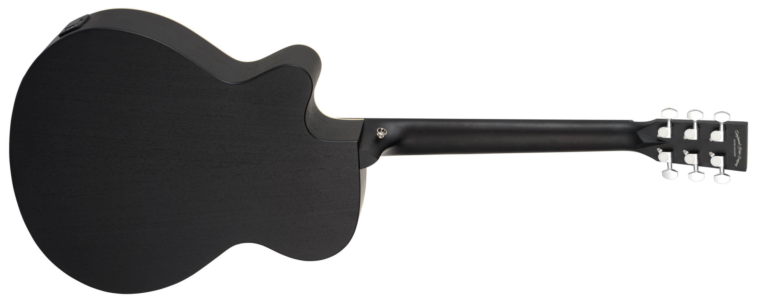 Tanglewood TB4CE Super Folk Cutaway with Tanglewood Premium Plus EQ System Size, All Mahogany, Smokestack Black Satin 2 Tanglewood TB4CE Super Folk Cutaway with Tanglewood Premium Plus EQ System Size, All Mahogany, Smokestack Black Satin - Billede 2