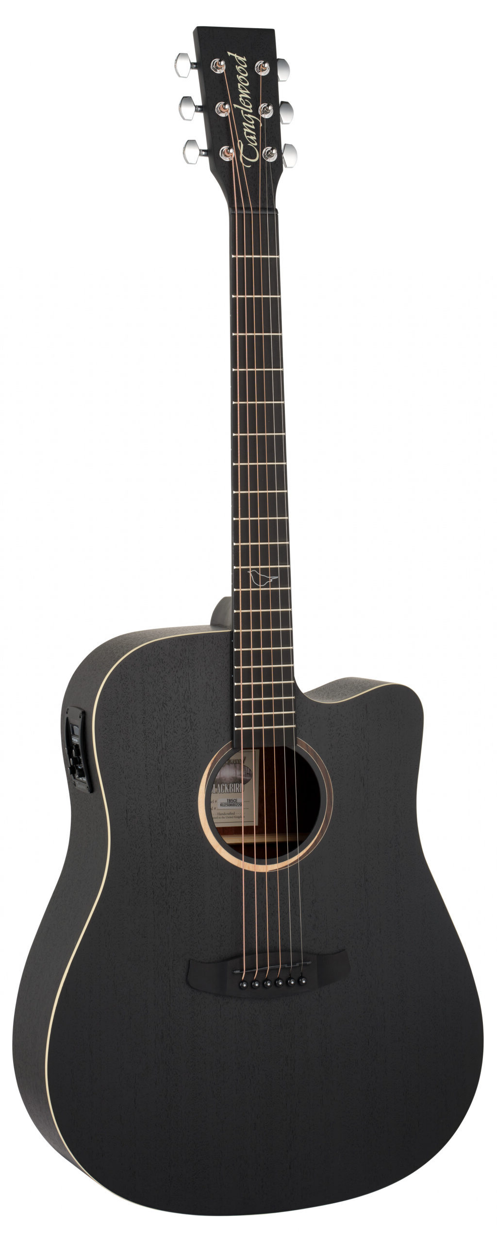 Tanglewood TB5CE Dreadnought Cutaway with Tanglewood Premium Plus EQ System Size, All Mahogany, Smokestack Black Satin 1 Tanglewood TB5CE Dreadnought Cutaway with Tanglewood Premium Plus EQ System Size, All Mahogany, Smokestack Black Satin